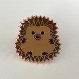 hedgehog pin badge