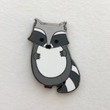 raccoon-pin-badge