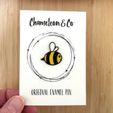 bee enamel pin