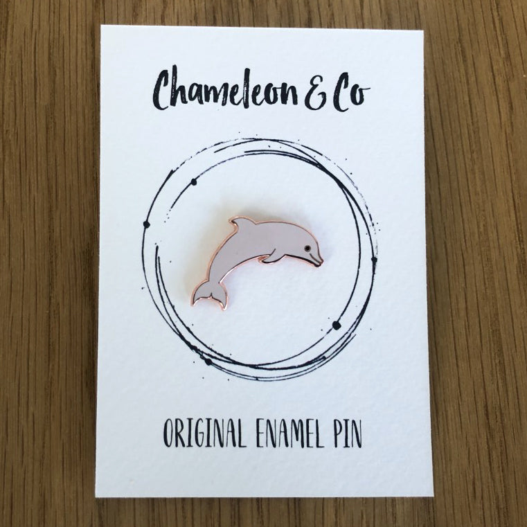 Dolphin Enamel Pin Badge