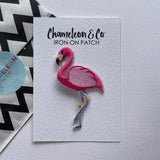 Flamingo Iron-On Patch