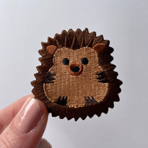 Hedgehog Iron-On Patch