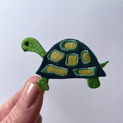 Tortoise Embroidered Iron On Patch